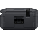 Pelican Cargo Case BX90-BLK - MED ROOF, 90L with roto-molded shell, weather-resistant seal, E-coated steel latch, tie-down plates