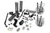A JKS suspension kit for a Jeep with enhanced offroad articulation and an improved suspension system.