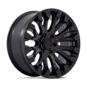 Fuel 1PC D831 Quake - 20X9 1mm - Blackout wheel with aggressive multi-spoke design and matte black finish