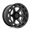 XD Xd862 Raid - 17X9 00mm - Satin Black wheel with six-lug design and rugged off-road styling by XD.