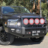 ARB Summit Front Winch Bumper 3452040B for Ram 1500 (2009-2021) with heavy-duty steel, LED light mounts, fitting kit included