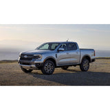 King Shocks KING 2-3 inch Leveling Kit for Ranger (19-ON US Model) installed on silver 2021 Ford Ranger 4x4 truck