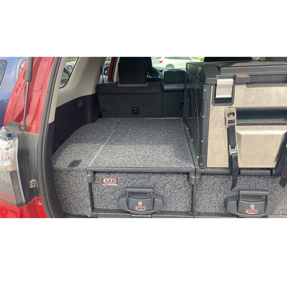 The ARB Outback Solutions Roller Drawer RD945 is a reliable and durable vehicle that offers maximum security. Its anti-rattle design ensures a smooth and quiet ride, while the UV stable commercial carpet adds an extra layer of protection.