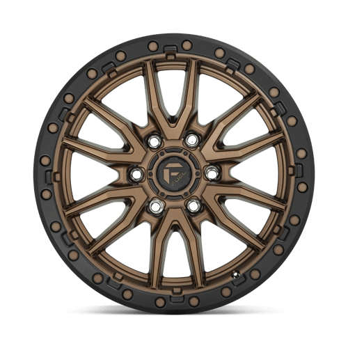 Fuel 1PC D681 Rebel - 17X9 -12mm - Matte Bronze Black Bead Ring