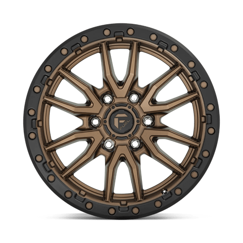 Fuel 1PC D681 Rebel - 17X9 01mm - Matte Bronze Black Bead Ring