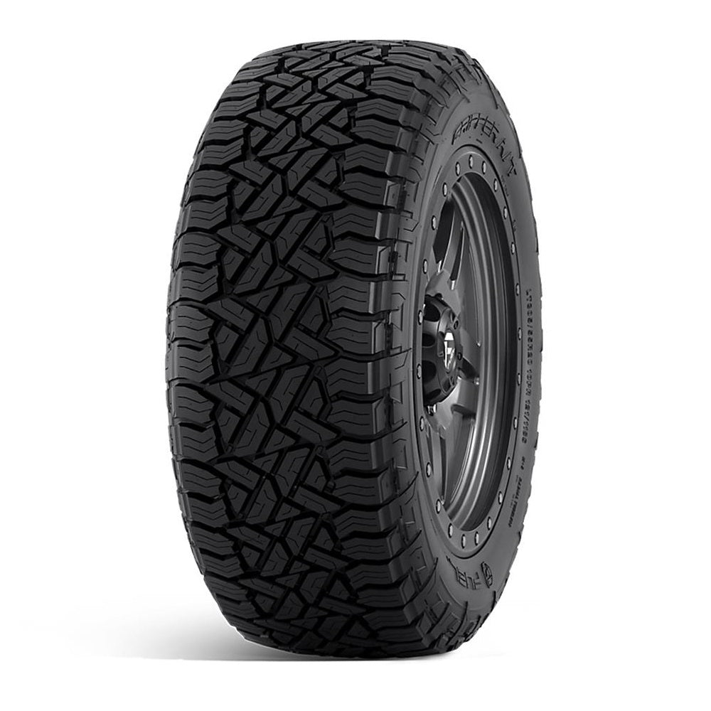 OME 2.5" Lift Kit + 17" Fuel Wheels & Tires Package for Tacoma (05-15) with all-terrain tread and beadlock-style wheel design