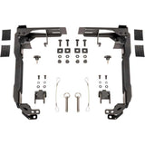 Pelican Cargo Case Roof Mount Kit RFMT-002-BLK with black powder-coated steel brackets, fasteners, and secure latches