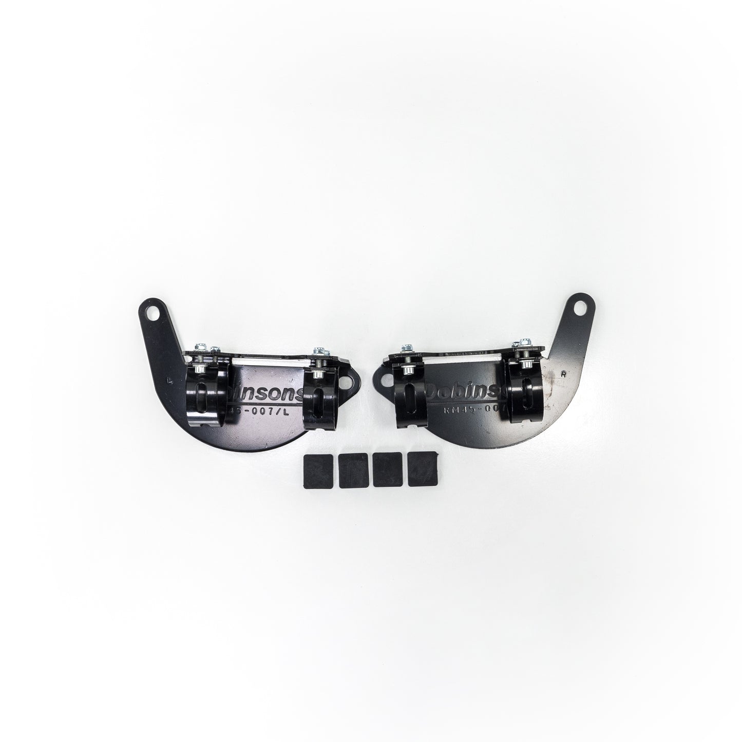 Dobinsons Reservoir Mount Kit For Front Of Nissan Patrol Gu/Gq - Y60/Y61 - RM45-007 heavy-duty steel brackets with mounting blocks