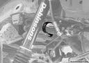 Dobinsons Reservoir Mount Kit For Rear Of Prado/Fj Cruiser/4Runner/Gx - UNDER CHASSIS MOUNT - RM59-014 installed with heavy-duty suspension components on chassis