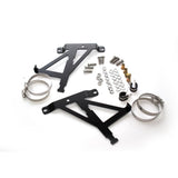 Dobinsons Front Reservoir Mount Kit for 4Runner (95-02), Tundra (00-06), Sequoia (01-07) with black powder-coated aluminum brackets and mounting hardware