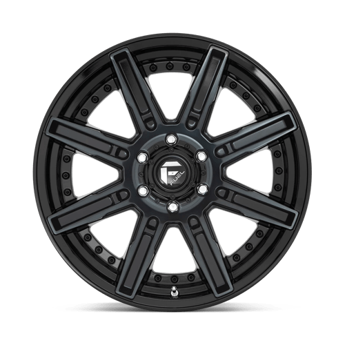 Fuel 1PC D708 Rogue - 20X9 01mm - Gloss Machined Double Dark Tint