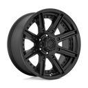 Fuel 1PC D709 Rogue - 20X9 01mm - Matte Black wheel with multi-spoke design for 6-lug trucks and SUVs