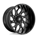 Fuel 1PC D741 Runner - 20X9 01mm - Gloss Black Milled multi-spoke wheel for off-road 4x4 performance applications