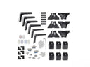 ARB Roof Rack Fitting Kit 3713040 (87”x49”) for Toyota Landcruiser 100/105 Series and Lexus Lx470 with heavy-duty steel brackets and hardware components