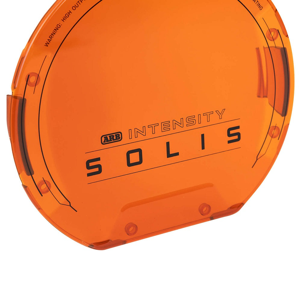 Auxiliary Light Covers ARB SJB36LENA - Amber polycarbonate shield protecting ARB Intensity Solis off-road LED lights