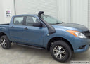 Dobinsons Snorkel Kit For Mazda Bt - 50 2012-2019 3.2L DEISEL - RIGHT SIDE MOUNT installed on blue pickup truck