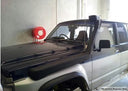 Dobinsons Snorkel Kit For Nissan Patrol Gq Y60 3.0L Gas, 4.2 Diesel - LEFT SIDE MOUNT - SN45-3338 installed on vehicle front side panel