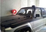 Dobinsons Snorkel Kit For Nissan Patrol Gq Y60 3.0L Gas, 4.2 Diesel - LEFT SIDE MOUNT - SN45-3338 installed on vehicle front side panel