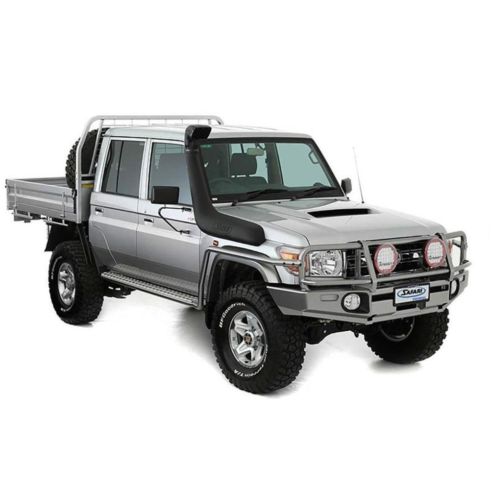 ARB Safari Armax Snorkel SS79HPV for Toyota Land Cruiser VDJ 70 Series (1VD 4.5L) with UV-stable polyethylene and stainless steel components