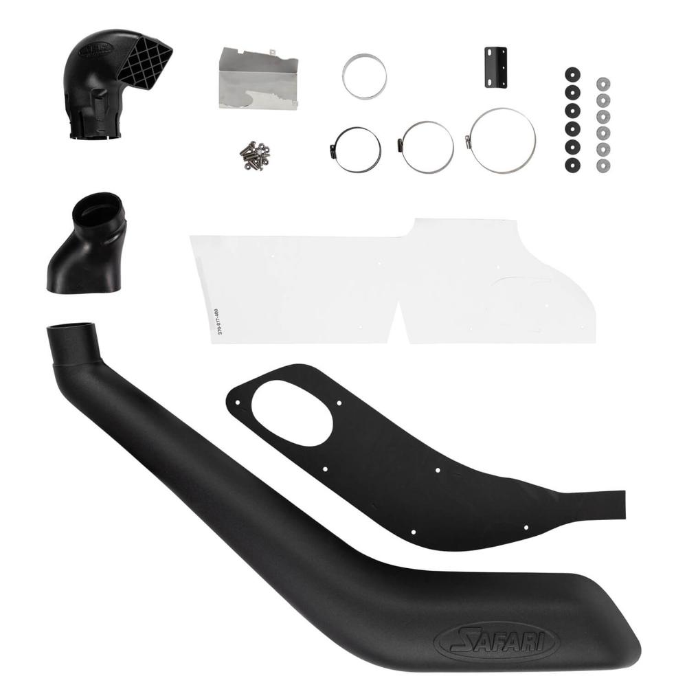 ARB Safari VSPEC Snorkel Intake Kit SS89HF for Toyota Landcruiser 200 series (9/15-ON) with mounting hardware and templates