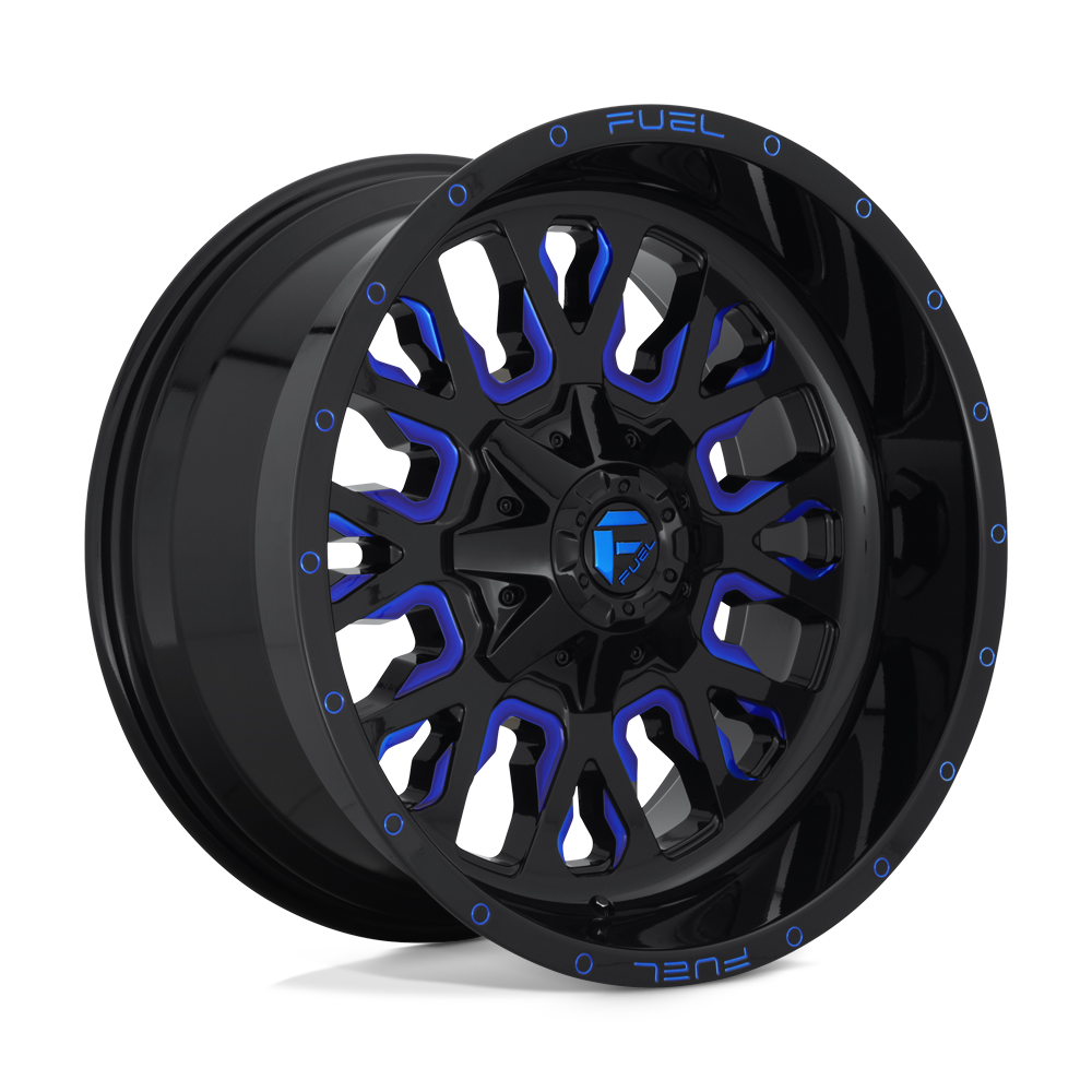 Fuel 1PC D645 Stroke - 17X9 01mm - Gloss Black Blue Tinted Clear
