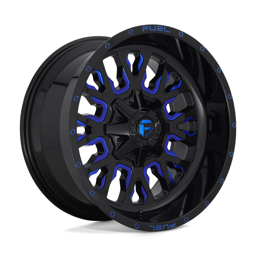Fuel 1PC D645 Stroke - 20X9 01mm - Gloss Black Blue Tinted Clear