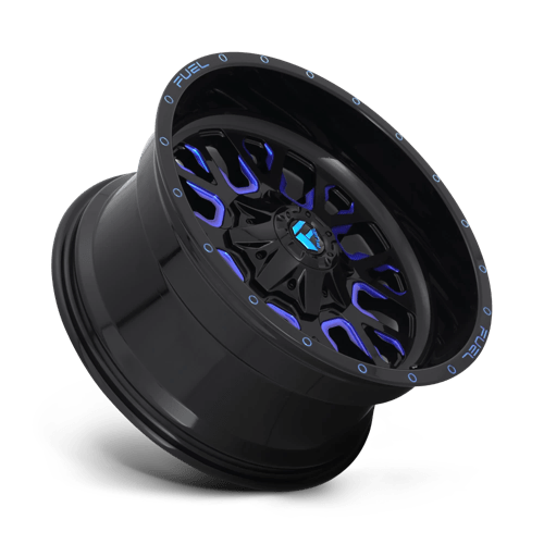 Fuel 1PC D645 Stroke - 20X9 01mm - Gloss Black Blue Tinted Clear