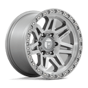 Fuel 1PC D812 Syndicate - 17X9 -12mm - Platinum wheel with multi-spoke design and beadlock-style outer ring