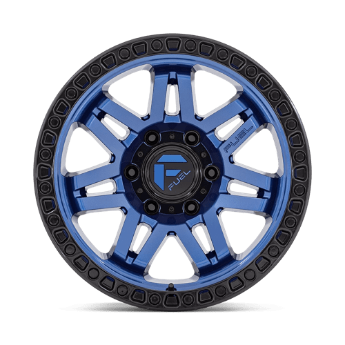 Fuel 1PC D813 Syndicate - 17X9 -12mm - Dark Blue With Black Ring