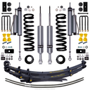 Bilstein B8 6112/5160 2-2.5 inch Tacoma (05-15) RWD Lift Kit with heavy-duty shocks, coil springs, leaf springs, and mounting hardware.