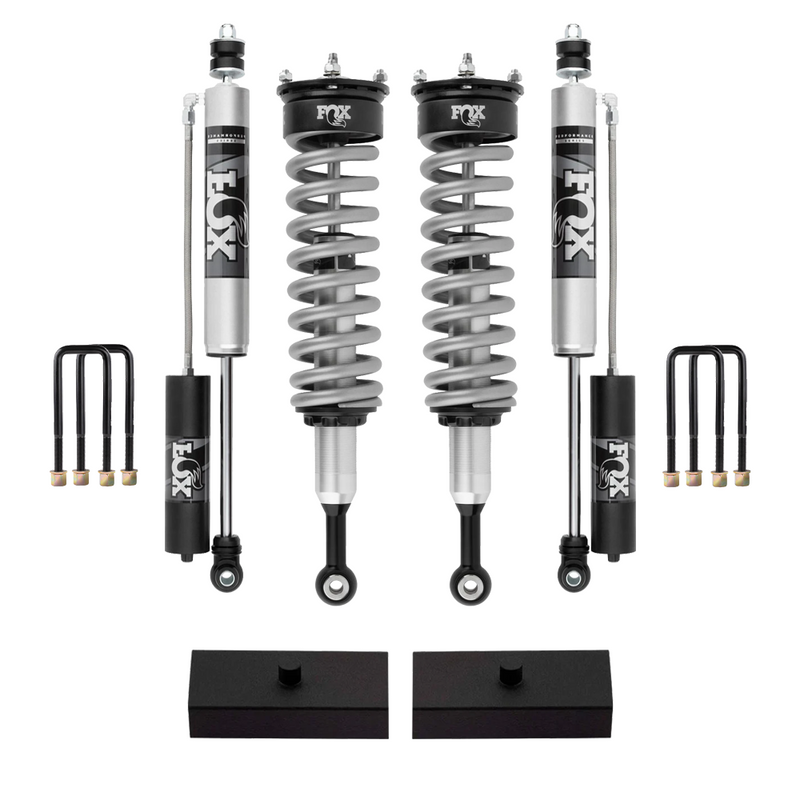FOX 2.0 Performance 0-2 inch Lift Kit for Tacoma (05-15) – Stock (0 lbs) - Rear Block
