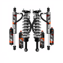 Fox 2.5 Performance Elite 2 inch Lift Kit for Tacoma (05-15) high-performance coilover shocks with remote reservoirs and springs.
