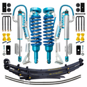 King Shocks KING 2 - 3 inch Lift Kit for Tacoma (05-23) with staged coilover shocks, leaf springs, and heavy-duty hardware components