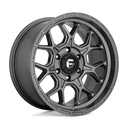 Fuel 1PC D672 Tech - 17X9 01mm - Matte Anthracite wheel with multi-spoke design and aggressive offset for off-road trucks