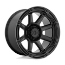 XD Xd863 - 20X9 00mm - Satin Black wheel with multi-spoke design and rugged bolt accents for off-road use