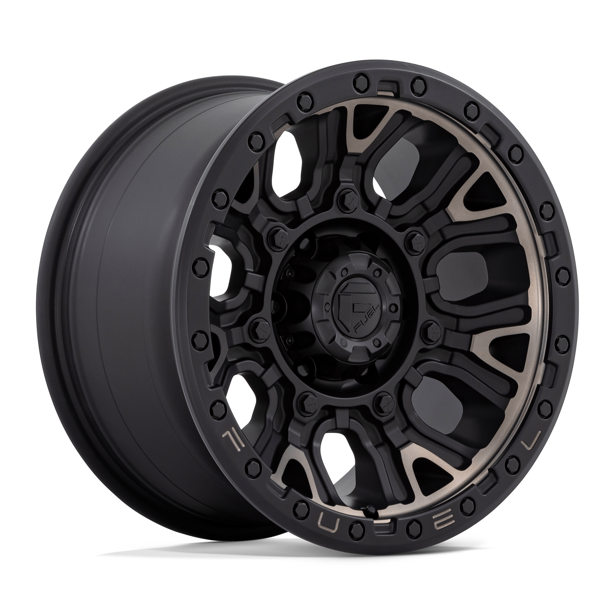 Fuel 1PC D824 Traction - 17X9 1mm - Matte Black With Double Dark Tint