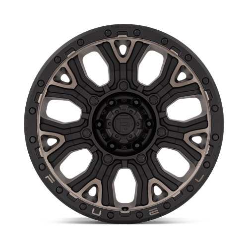 Fuel 1PC D824 Traction - 20X9 1mm - Matte Black With Double Dark Tint