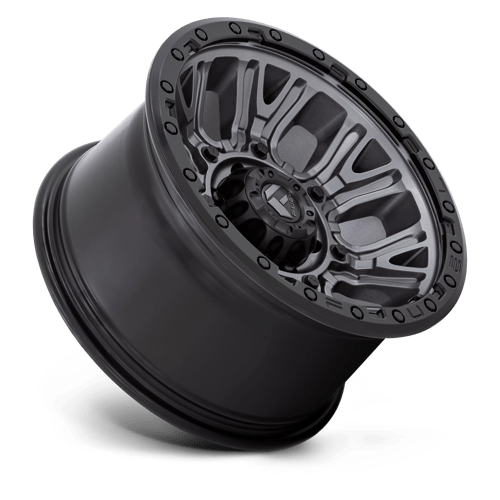 Fuel 1PC D825 Traction - 17X9 -12mm - Matte Gunmetal With Black Ring