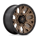 Fuel 1PC D826 Traction - 20X9 1mm - Matte Bronze With Black Ring, multi-spoke off-road wheel design by Fuel 1PC