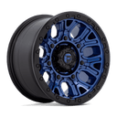 Fuel 1PC D827 Traction - 17X9 1mm - Dark Blue With Black Ring off-road wheel, six lug bolt pattern, deep lip design