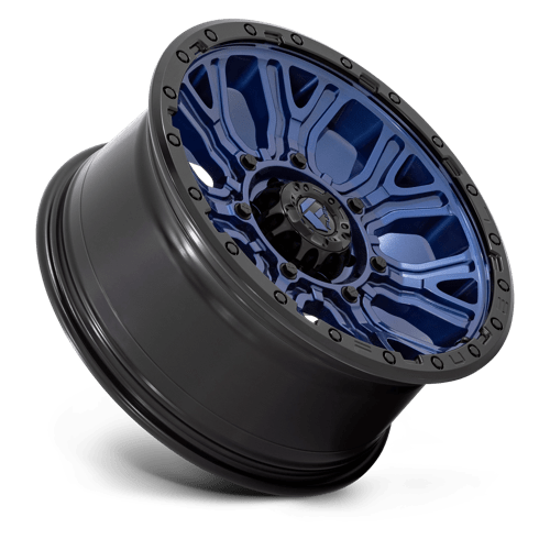 Fuel 1PC D827 Traction - 20X9 1mm - Dark Blue With Black Ring