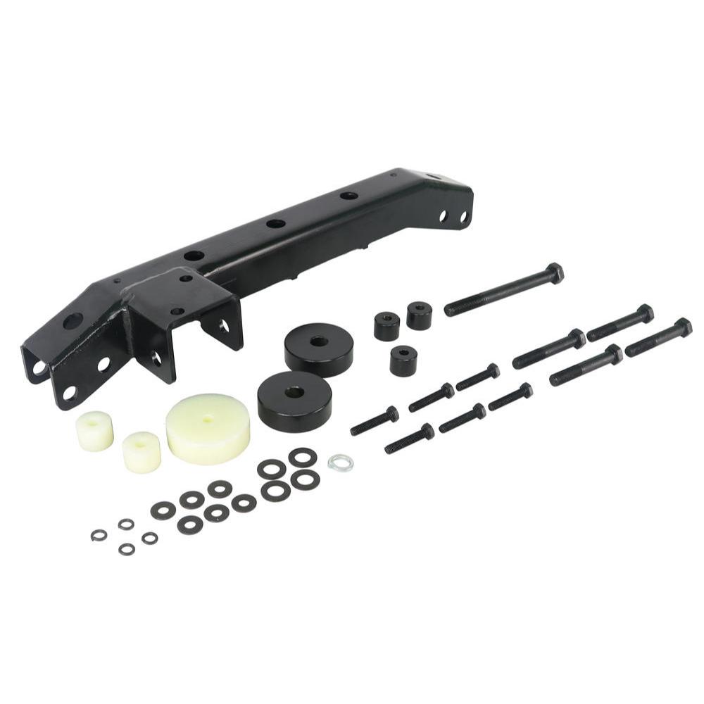 SuperPro Differential Drop Kit TRCLC100DD for LandCruiser 100 Series with heavy-duty steel bracket, bushings, and mounting hardware