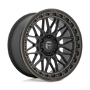 Fuel 1PC D759 Trigger - 17X9 01mm Matte Black Dark Tint wheel with multi-spoke design and rugged beadlock-style lip.