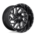 Fuel 1PC D581 Triton - 18X9 01mm - Gloss Black Milled wheel with multi-spoke design for 2016-2023 Tacoma trucks