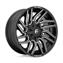 Fuel 1PC D773 Typhoon - 20X9 01mm - Gloss Black Milled wheel with aggressive multi-spoke design for off-road trucks