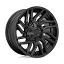 Fuel 1PC D775 Typhoon - 20X9 01mm - Matte Black wheel with aggressive multi-spoke design for off-road vehicles