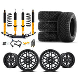 OME 2.5" Lift Kit + 17" Fuel Wheels & Tires Package for Tacoma (16-23) by old man emu, heavy-duty suspension and off-road wheels