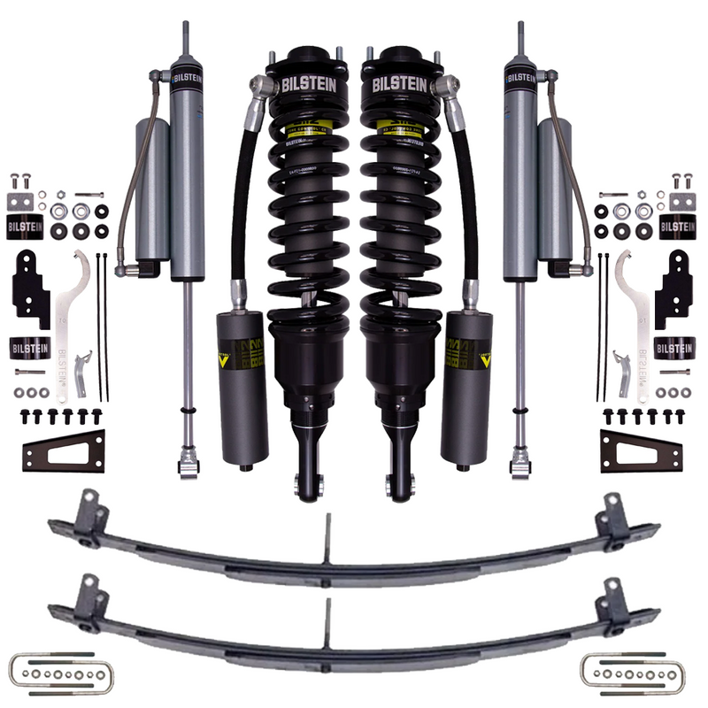 Bilstein B8 8112 0.6-2.5 inch Tacoma (05-23) Lift Kit w/ OME Leaf Springs – ZoneControl CR / B8 5160 (Remote Reservoir) / Icon Add a Leaf (0-200 lbs)