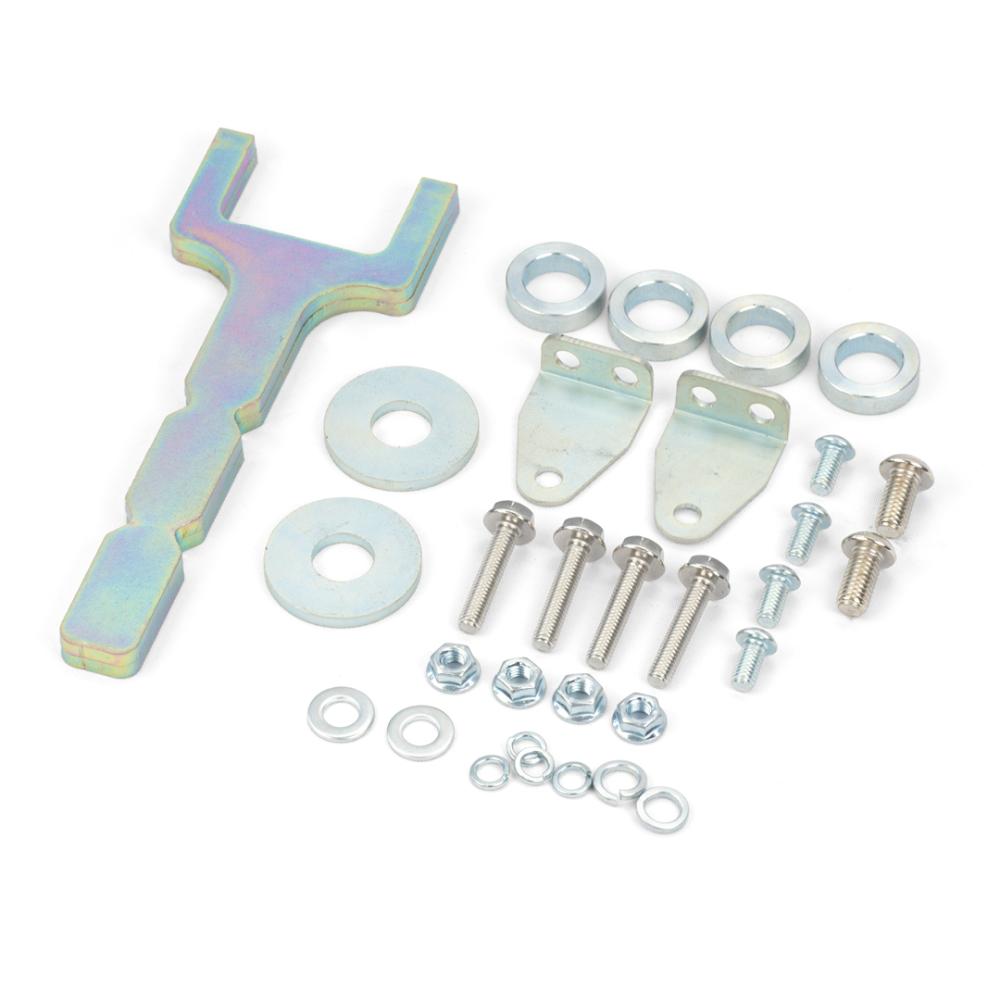 Dobinsons UCA Pair Billet Aluminum Series for 4th Gen Tacoma, 6th Gen 4Runner, Land Cruiser 250 & 300 Series (Ball Joints Not Included) hardware kit with fasteners and mounting brackets for suspension assembly.