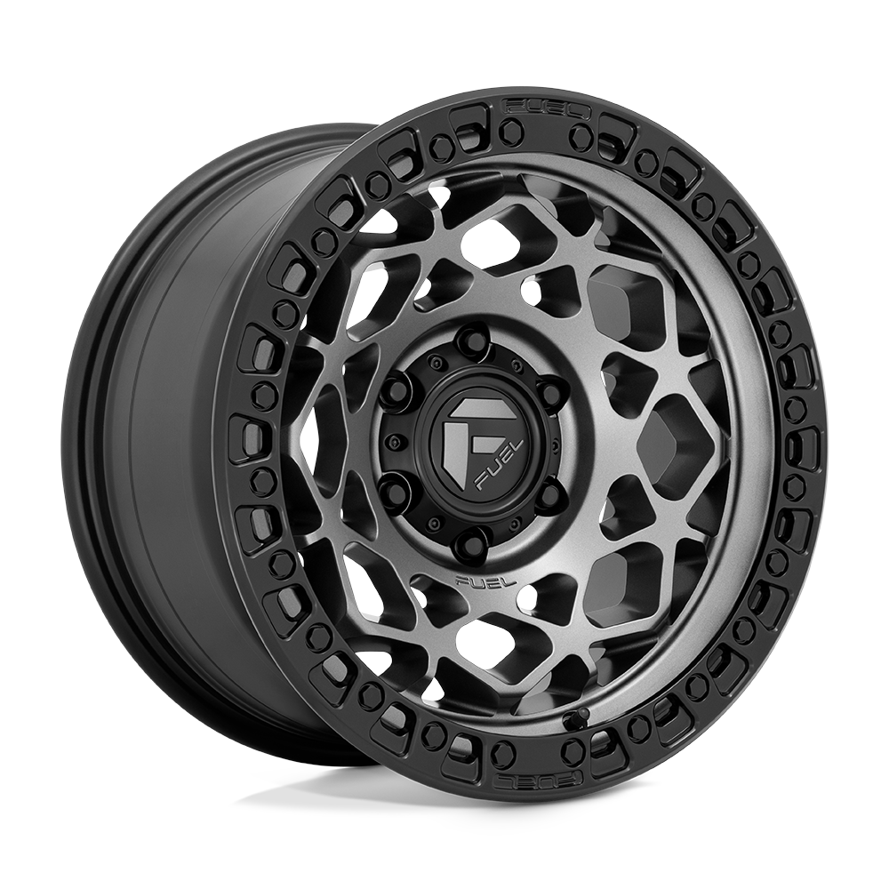 Fuel 1PC D784 Unit - 17X9 -12mm - Gunmetal With Matte Black Ring